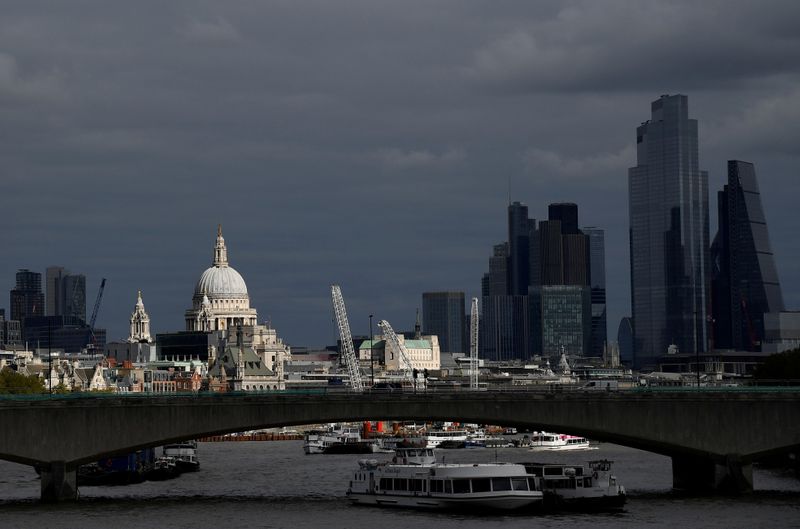 FILE PHOTO: St Paul’s Cathedral is seen together with skyscrapers