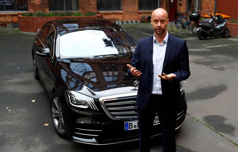 German chauffeur service Blacklane CEO Jens Wohltorf is pictured in