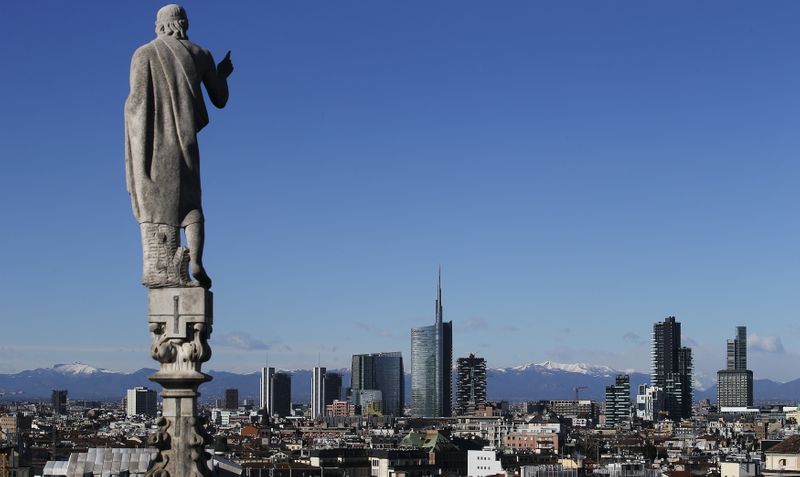 The skyline of Porta Nuova’s district is seen in Milan