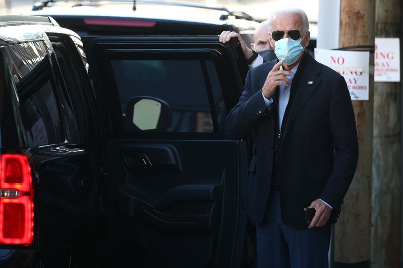 President-elect Biden departs The Queen following a virtual meeting with