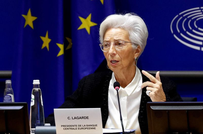 FILE PHOTO: European Central Bank President Christine Lagarde in Brussels,