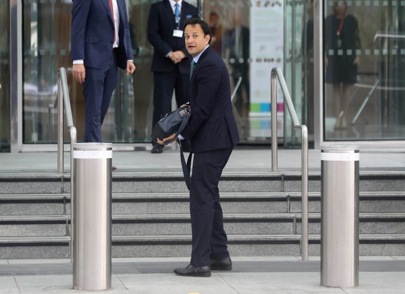 FILE PHOTO: Outgoing Taoiseach Leo Varadkar arrives at the Convention
