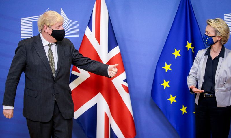 EU Commission President von der Leyen meets British PM Johnson