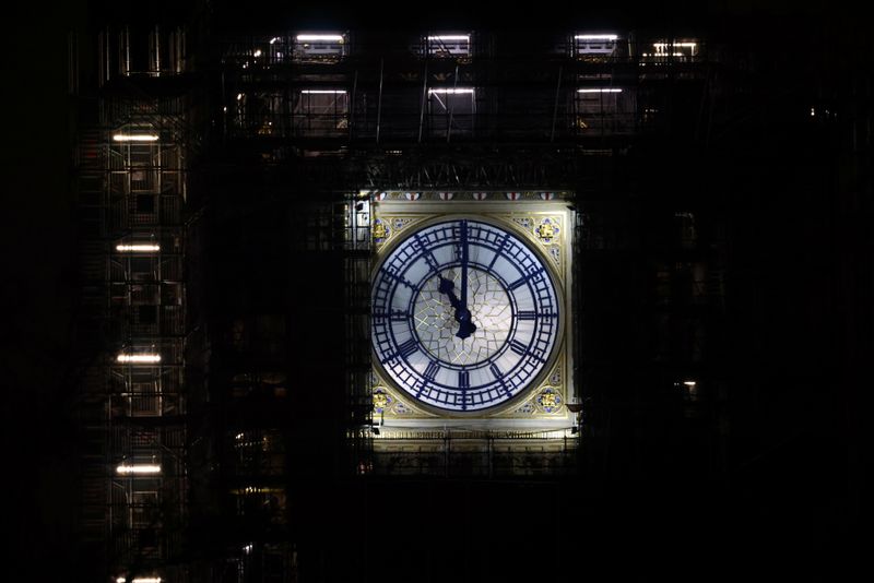 A view of Big Ben in London as Britain formally