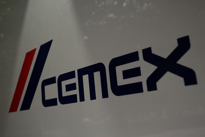 FILE PHOTO: Logo of Mexican cement company CEMEX is pictured