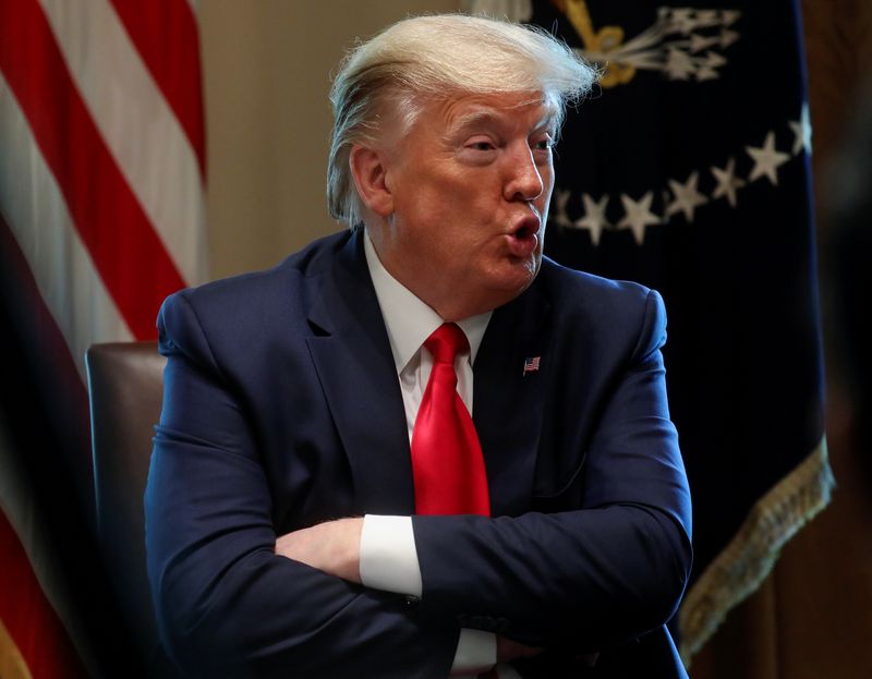 FILE PHOTO:  U.S. President Trump hosts meeting with recovered