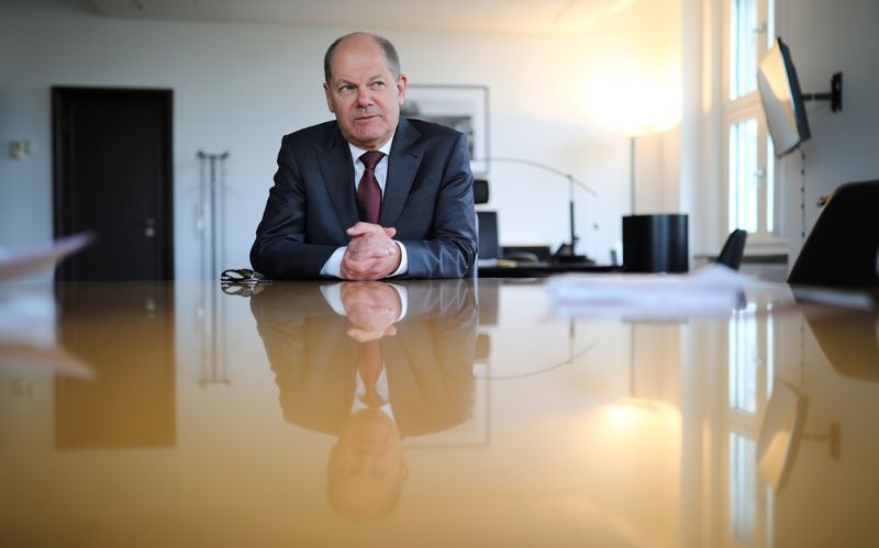 Reuters interview with German Finance Minister Olaf Scholz in Berlin