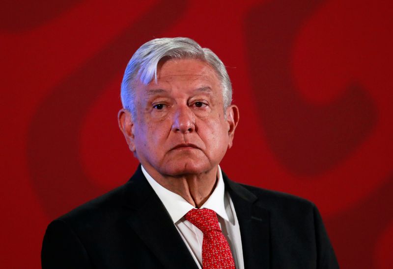 Mexico’s President Obrador holds a news conference in Mexico City