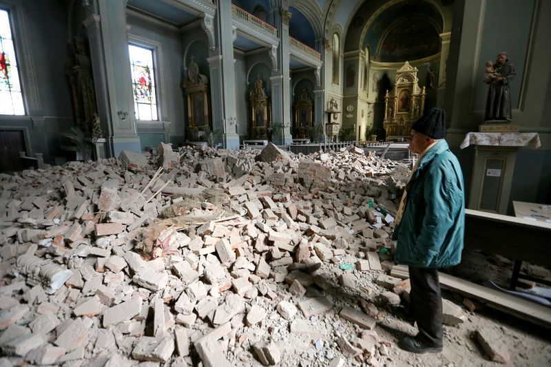 FILE PHOTO: Earthquake strikes Croatia