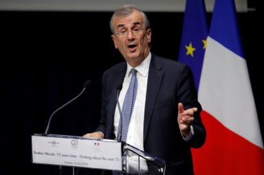 Governor of the Bank of France Francois Villeroy de Galhau