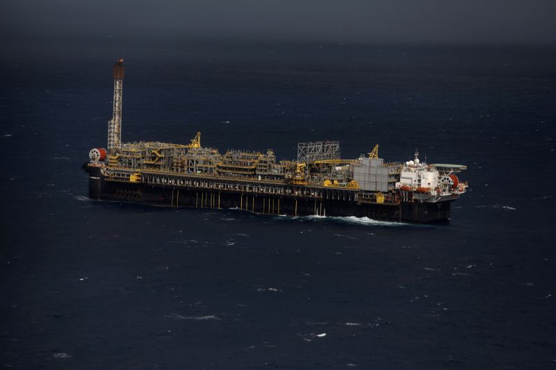FILE PHOTO: General view of Brazil’s Petrobras P-66 oil rig