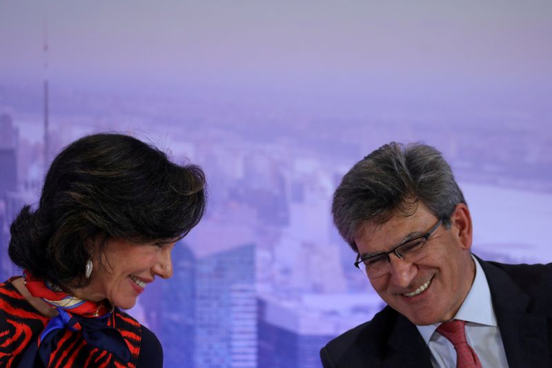 FILE PHOTO: Banco Santander’s chairwoman Ana Patricia Botin and Banco