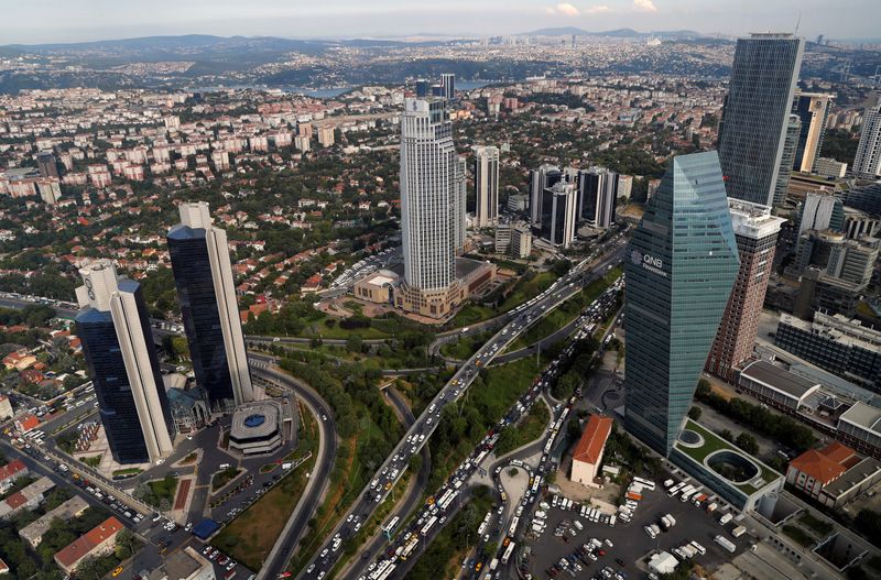 Bussiness and financial district of Levent, which comprises banks’ headquarters