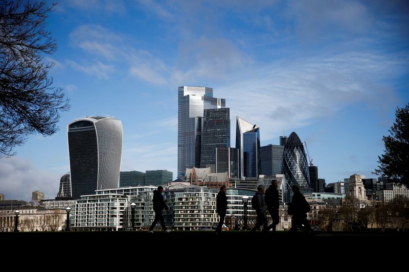 FILE PHOTO: City of London financial district can be seen