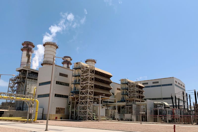 A general view of a Misrata power plant during the