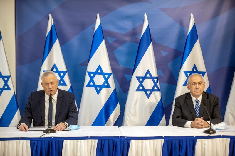 Israeli PM Netanyahu and Alternate PM and Defence Minister Gantz