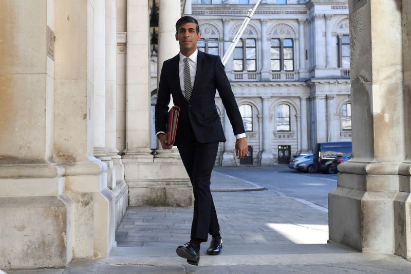 FILE PHOTO: Britain’s Chancellor of the Exchequer Rishi Sunak arrives