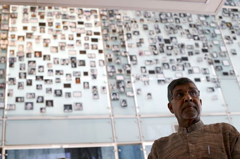 Indian 2014 Nobel Peace Prize laureate Kailash Satyarthi visits the