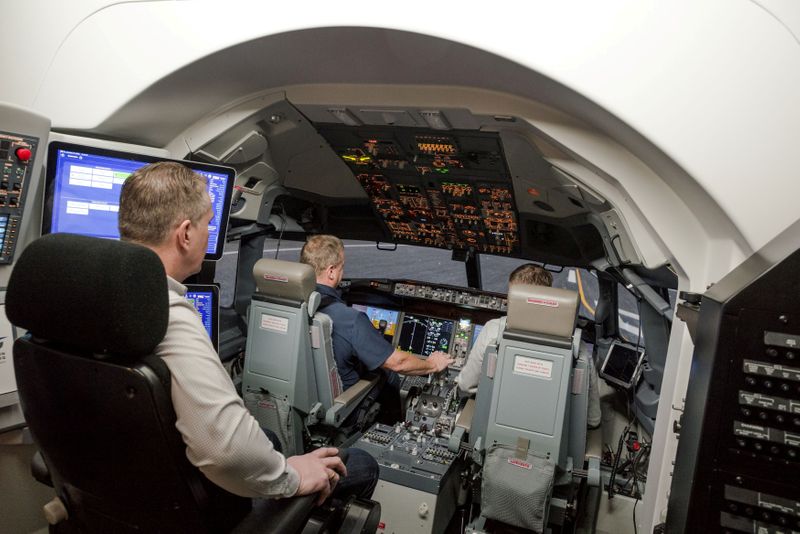 FILE PHOTO: FILE PHOTO: An inside view of the Icelandair