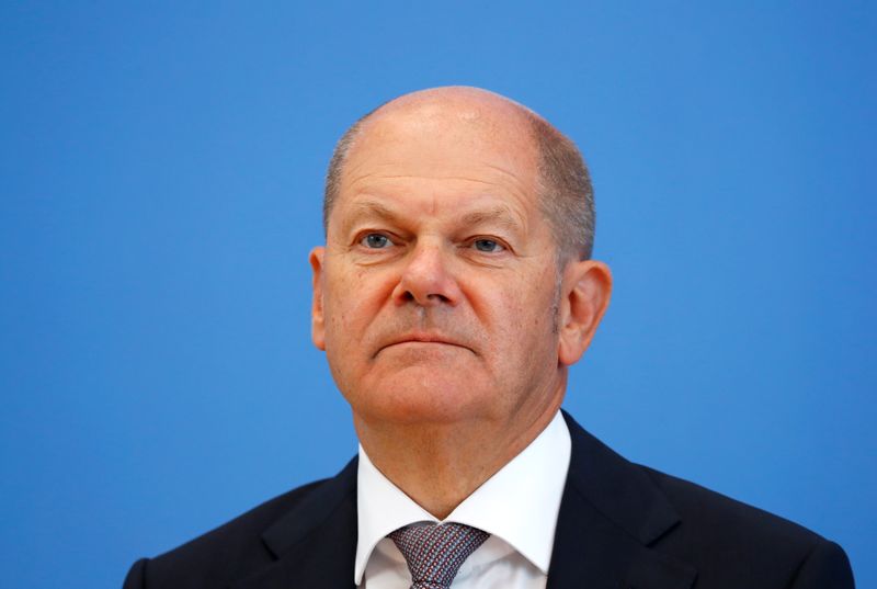 German Finance Minister Olaf Scholz presents the federal government’s 2021