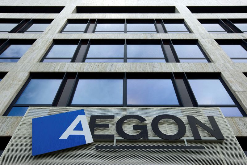 FILE PHOTO: Head office of Dutch financial insurance company Aegon