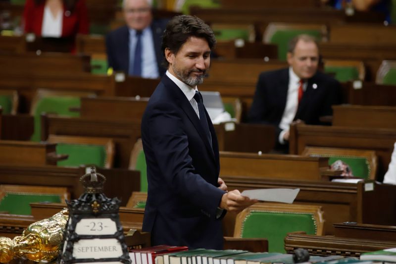 Canada’s Prime Minister Justin Trudeau officially tables the Throne Speech