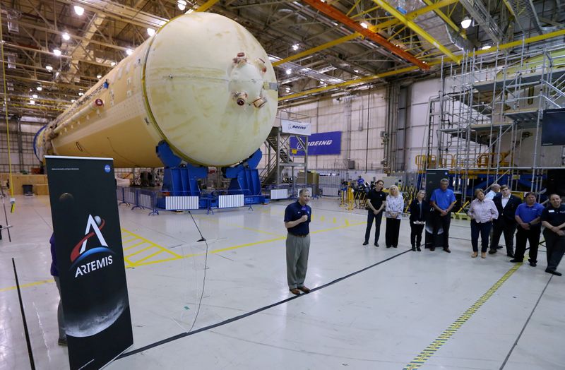 FILE PHOTO: NASA Administrator Jim Bridenstine visits NASA’s Michoud Assembly