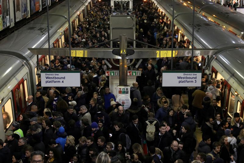 FILE PHOTO: General view of busy Earls Court tube station