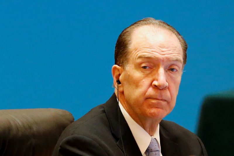 World Bank President David Malpass attends the “1+6” Roundtable meeting
