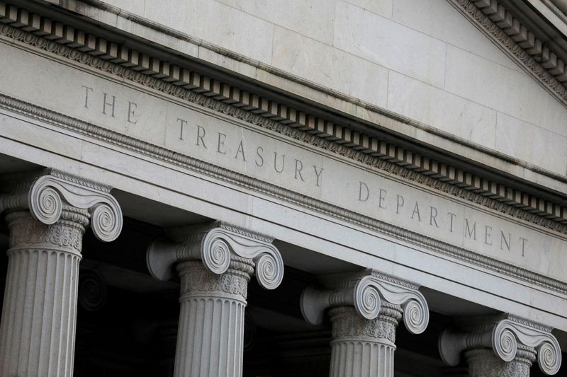 FILE PHOTO: The U.S. Department of the Treasury is seen