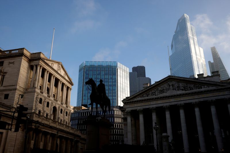 FILE PHOTO: AA view of The Bank of England and