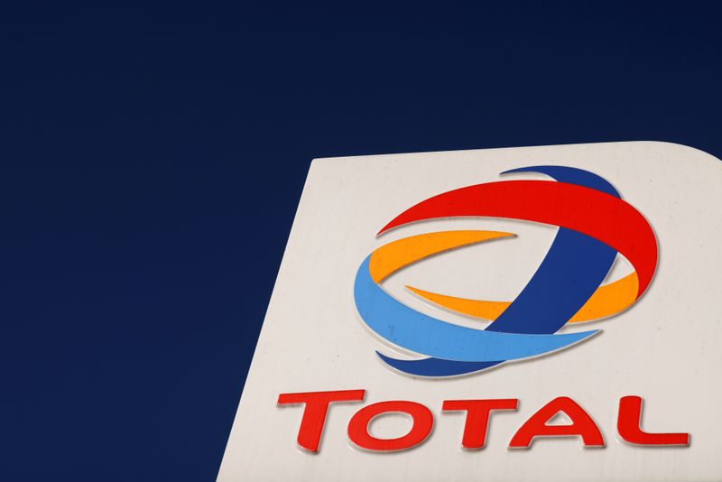FILE PHOTO: The logo of French oil and gas company