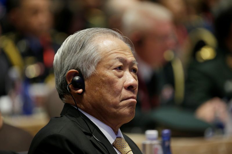 Singapore’s Defence Minister Ng Eng Hen attends the Xiangshan Forum