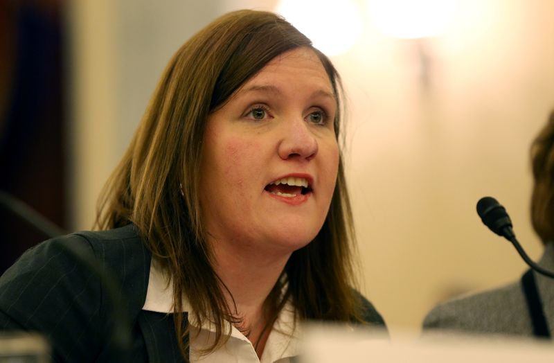 FILE PHOTO: Federal Trade Commissioner Slaughter testifies in Washington