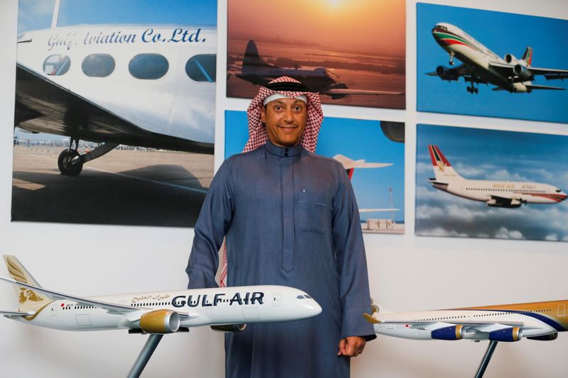 Gulf Air CEO Waleed Abdulhameed Al Alawi attends interview in