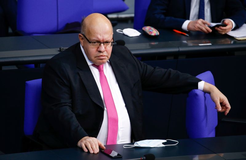 German Economy Minister Altmaier attends a session at parliament in