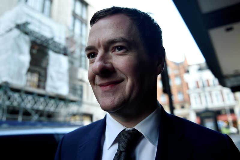 FILE PHOTO: Former British finance minister George Osborne arrives at