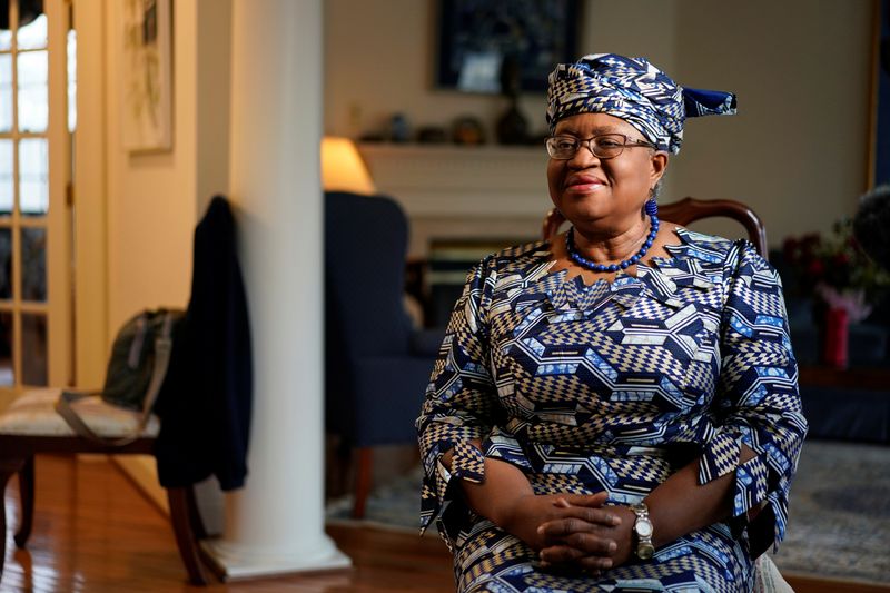 World Trade Organization (WTO) President Ngozi Okonjo-Iweala speaks during an