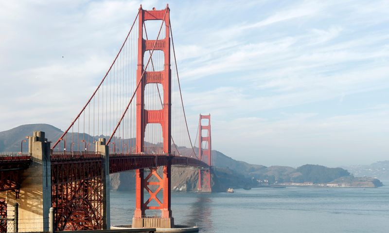 FILE PHOTO: A view of the Golden Gate Bridge in