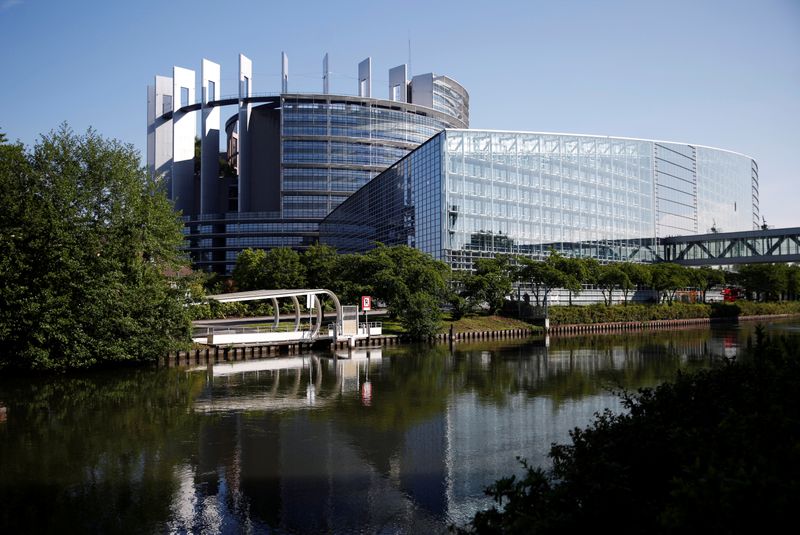 The building of the European Parliament is seen in Strasbourg