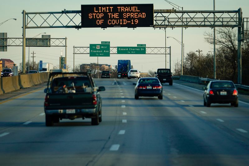 FILE PHOTO: A highway sign on Interstate 75 advises travelers