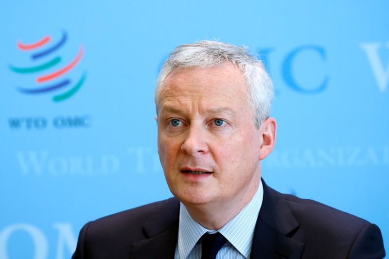 FILE PHOTO: French Finance Minister Le Maire and WTO Director-General