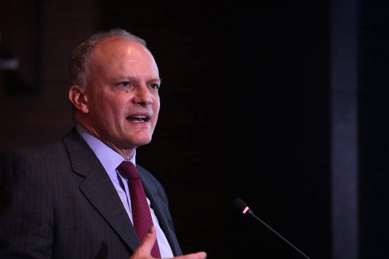 FILE PHOTO: Alejandro Werner of the IMF speaks in Bogota