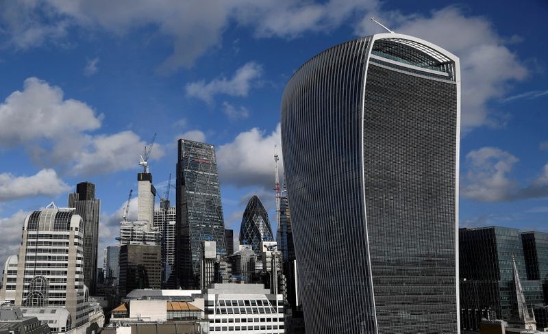 FILE PHOTO: The City of London financial district is seen