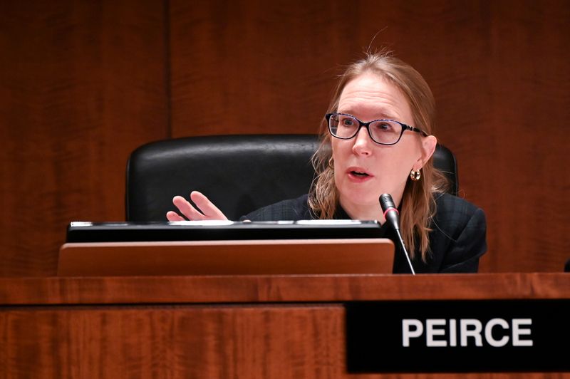 FILE PHOTO: Commissioner Peirce participates in a U.S Securities and