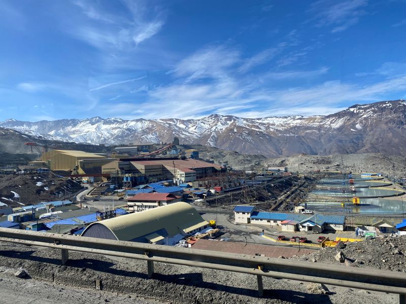 FILE PHOTO: The Codelco El Teniente copper mine in Chile