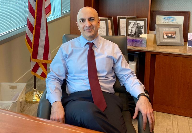 FILE PHOTO: Minneapolis Federal Reserve Bank President Neel Kashkari poses