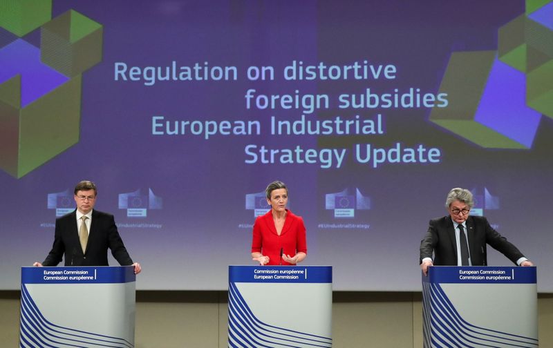 European Commission Vice Presidents Vestager and Dombrovskis, and EU Commissioner