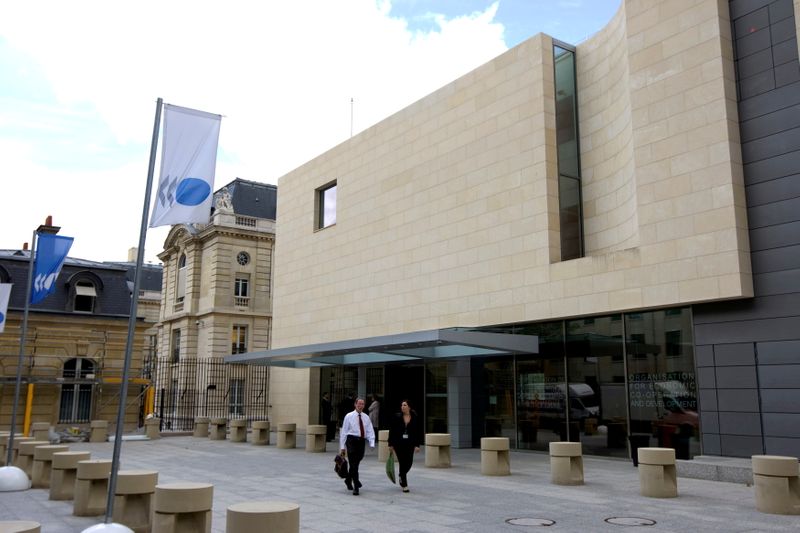 FILE PHOTO: Outside view of the Organization for Economic Co-operation