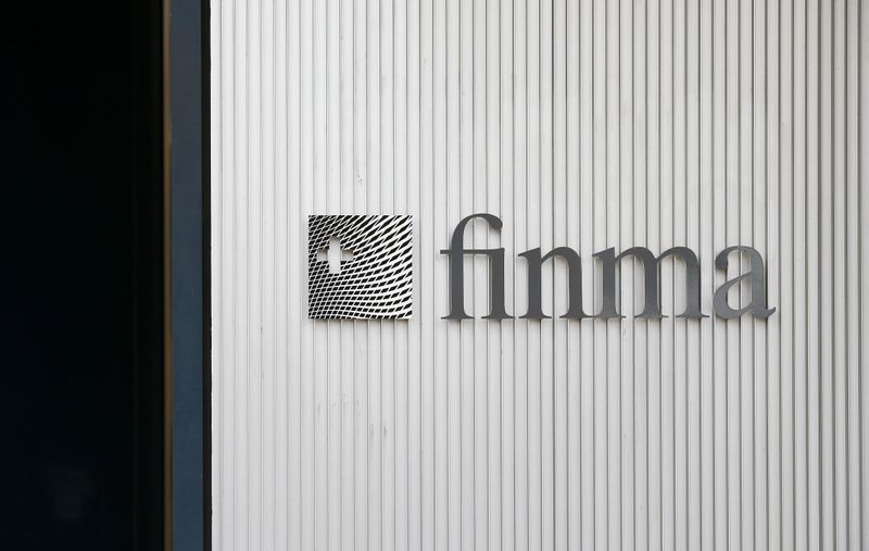 The logo of Swiss Financial Market Supervisory Authority FINMA is